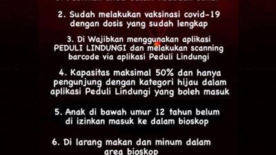Siap-siap. Bioskop Segera Buka