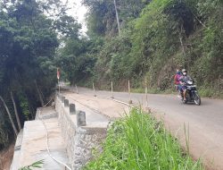 Perbaikan Jalan Rawan Longsor Selesai