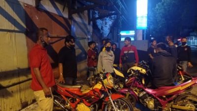 Balap Liar, Motor Ngandang di Polsek