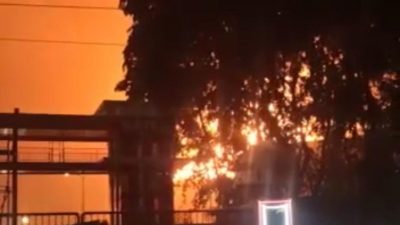Kilang Pertamina Cilacap Terbakar