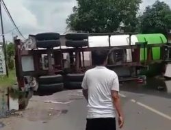 Truk Minyak Guling Tindih Korban