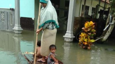 108 Keluarga Mengungsi Akibat Banjir di Cilacap
