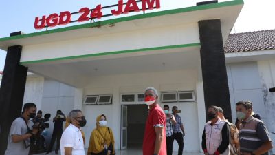 Sidak, Ganjar Kecewa Pembangunan Puskesmas Buruk