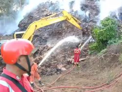 Limbah Pabrik Kayu Terbakar. 3 Hari Belum Padam