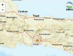 Gempa Kecil Getarkan Daratan. 18 dari Banyumas