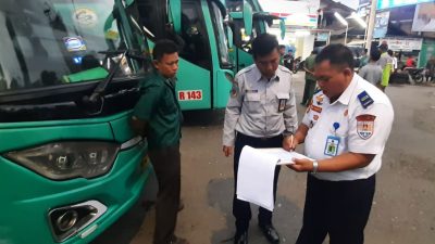 Bus Pemudik Wajib Lolos Pemeriksaan
