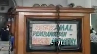 Apes, Maling Kotak Amal Kepergok Warga