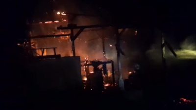 Penggilingan Padi Terbakar Secara Misterius