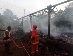Pergi Antar Anak Mengaji, Rumah Terbakar Habis Tak Tersisa
