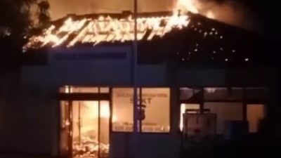 Usai Pos Polisi Tertabrak Truk, Giliran Kantor Polsek Kandanghaur Ludes Terbakar