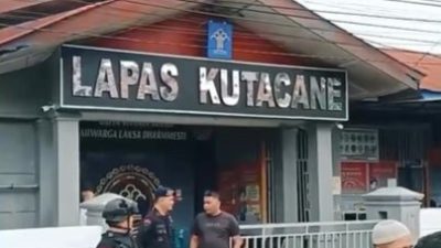 Polisi Buru 36 Napi Lapas Kutacane yang Kabur. 4 Napi Menyerahkan Diri