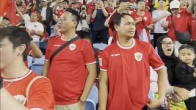 Suporter Timnas Indonesia Kuasai Stadion Sydney
