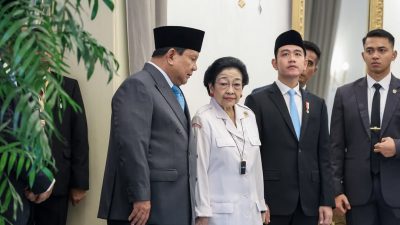 Megawati Temani Prabowo dan Gibran saat Upacara Hari Pancasila