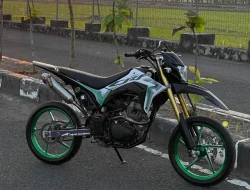 Honda CRF 150L Tampil Lebih Gagah di GIIAS 2025 dengan Warna Baru