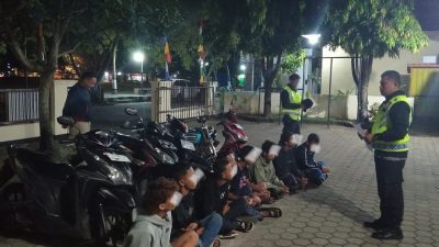 Balap Liar Resahkan Warga, Polsek Cilacap Utara Ringkus 8 Remaja