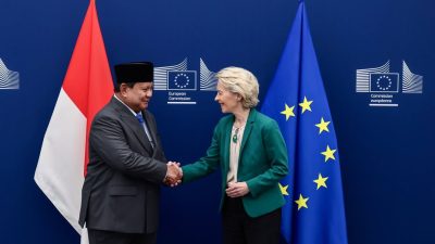 Ke Uni Eropa, Prabowo Bawa-bawa ASEAN Saat Bertemu Komisi Eropa