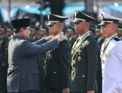 Ini Perintah Prabowo saat Lantik Perwira Remaja TNI-Polri