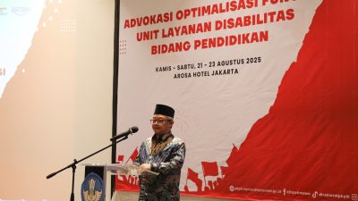 Pemerintah terus mendorong berbagai upaya untuk wujudkan ekosistem pendidikan inklusif yang bermutu dan setara bagi seluruh peserta didik.(doc/Kemendasmen)