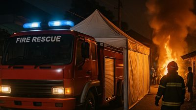 Damkar Terhalang Hajatan, Truk Tidak Bisa Masuk ke Lokasi Kebakaran