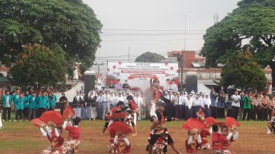 Upacara Penurunan Bendera di Majenang Diwarnai Tari Kolosal