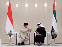 Temui MBZ, Prabowo Bahas Konflik Timur Tengah