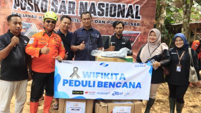 APJII Jateng dan Wifikita Kirimkan APD untuk Basarnas. Juga Sembako Bagi Korban