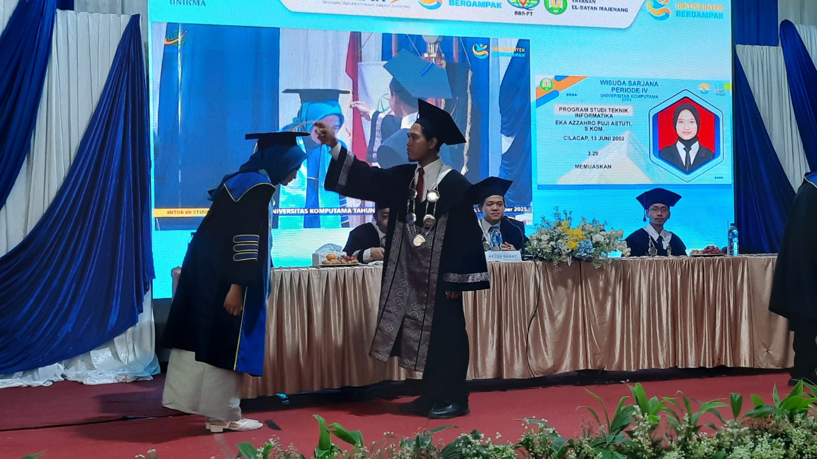 UNIKMA Gelar Wisuda Universitas Komputama Angkatan IV, Kukuhkan 82 Sarjana