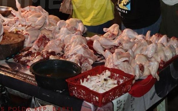 Awal Tahun, Harga Daging Ayam di Belitung Tembus Rp48 Ribu per Kilogram